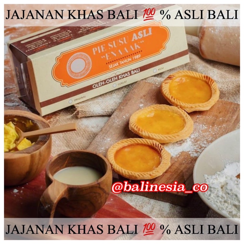 

PIE SUSU ASLI ENAK ISI 10 PCS / BOX ( RASA ORIGINAL ) - JAJANAN KHAS BALI 100% ASLI BALI