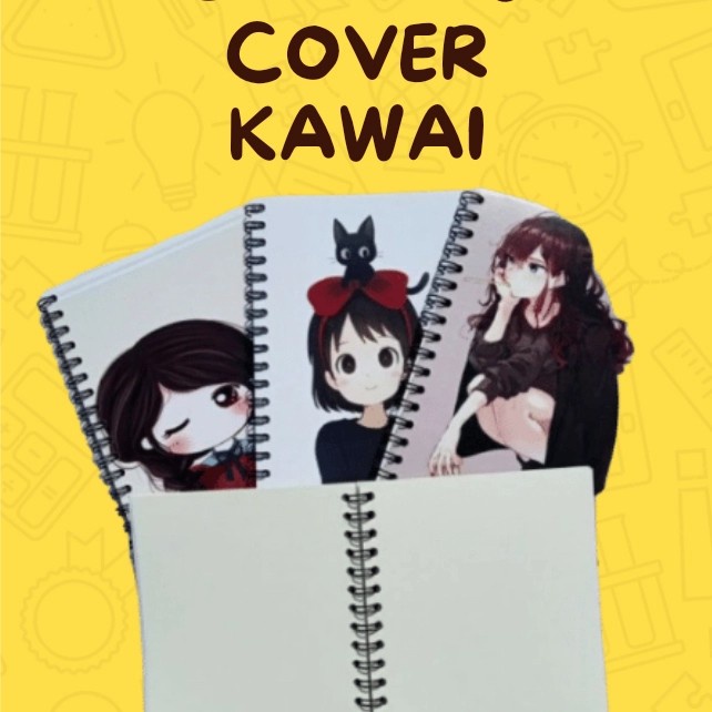 

sketch book ukuran A6 cover lucu kawaiii