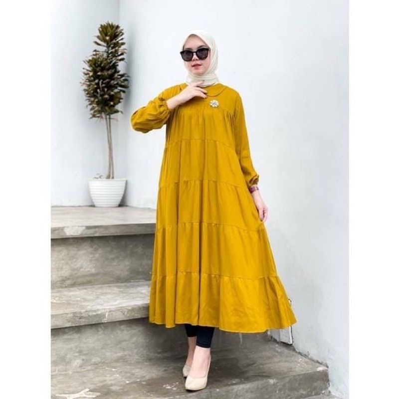 Midi dress gamis premium