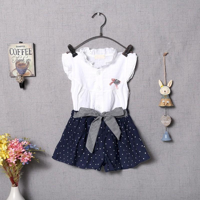 Mybaby Setelan Blus Tanpa Lengan Celana Pendek Motif Mybaby Setelan Blus Tanpa Lengan Celana Pendek Motif