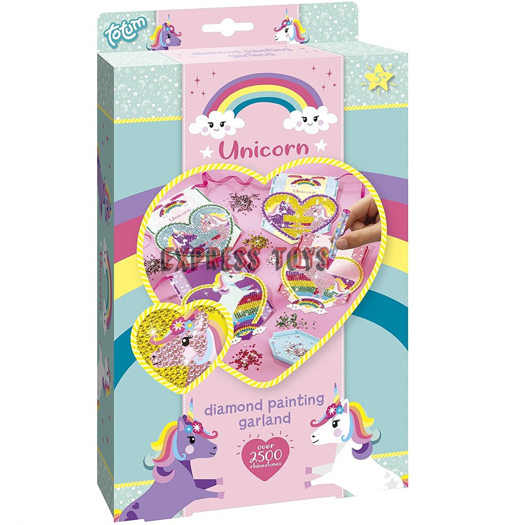 Totum Unicorn Diamond Painting Garland - DIY Paint With Diamond Beads