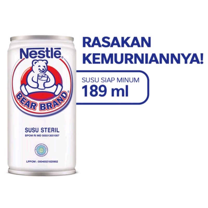 

BEAR BRAND 5 pcs Susu Beruang Susu Kaleng Susu Steril 189 ml