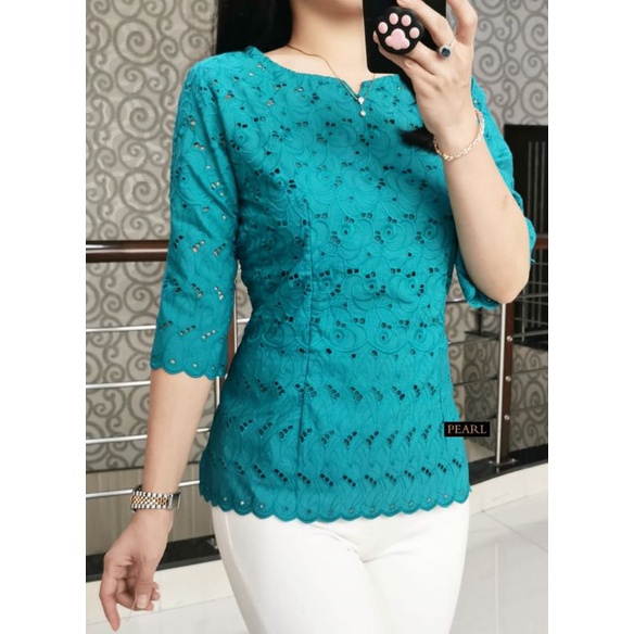 Blus Katun Bolong Jumbo PEARL