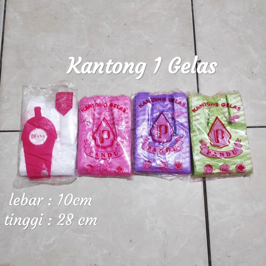 Kantong plastik Gelas , Kantong Kresek kecil, kantong warna warni