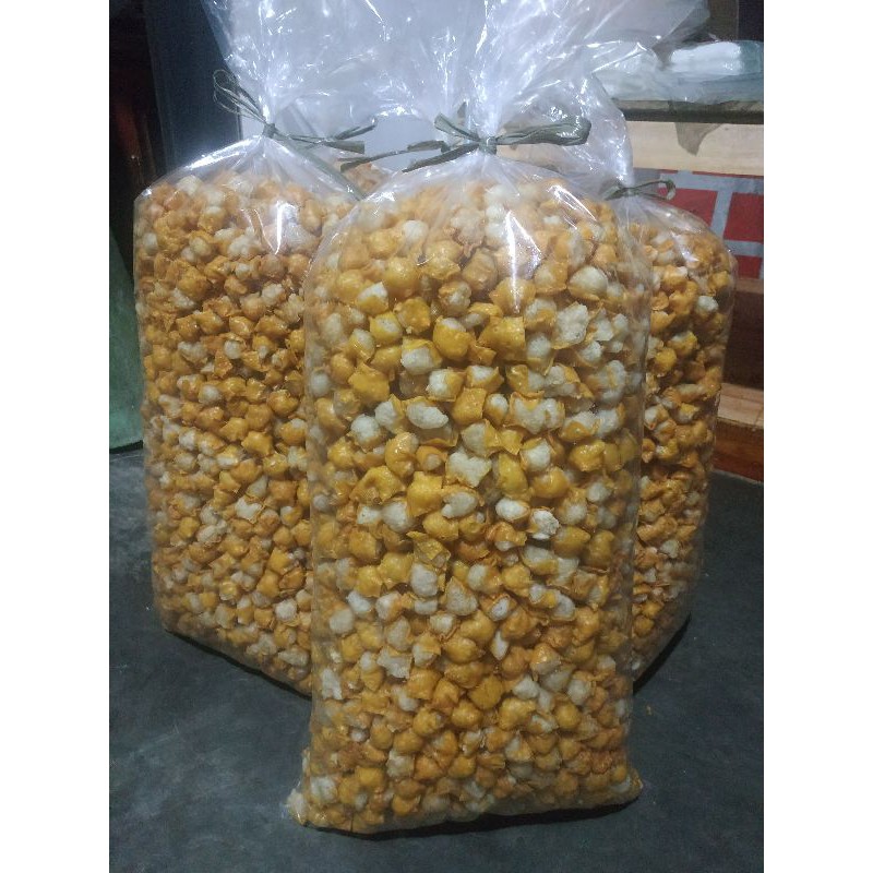 

Siomay mini kering / Gurilem Murah 5 kg Topping Baso Aci Dan Seblak