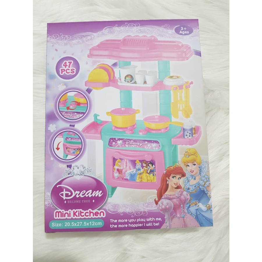 MAINAN MINI KITCHEN SET FROZEN - MAINAN DAPUR ANAK KITCHEN MINI 47 PCS - BC