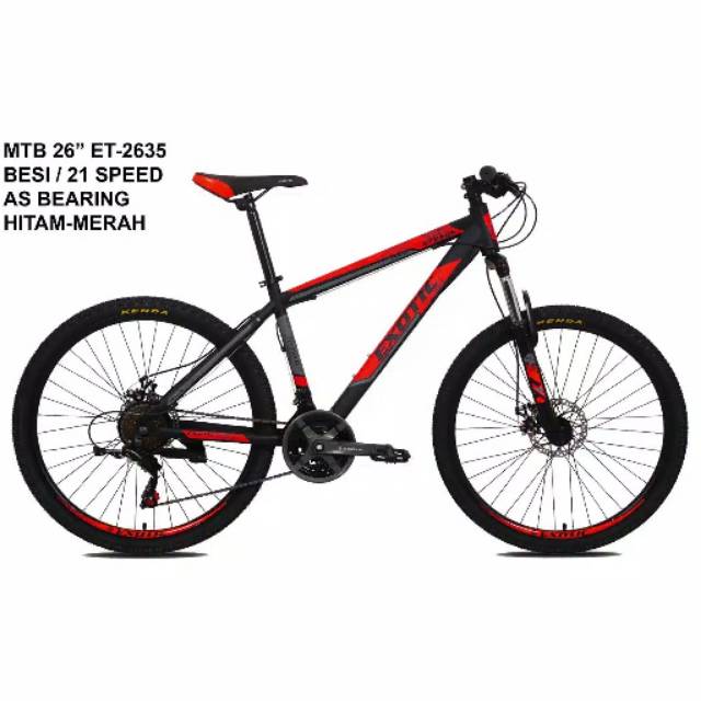 Sepeda Gunung Exotic MTB 26" ET 2635 21 Speed Shimano Steel