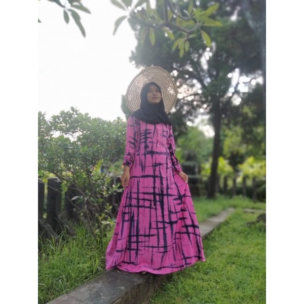 GAMIS TIE DYE / MAXI DRESS / BUSANA MUSLIM