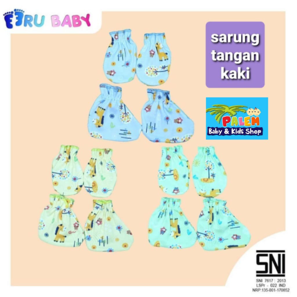 Eeru Baby Sarung Tangan &amp; Sarung Kaki Bayi newborn