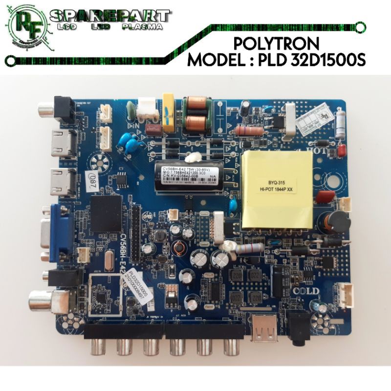 MB TV LED POLYTRON PLD 32D1500S  Mainboard tv led polytron pld 32d1500 s pld32d1500s