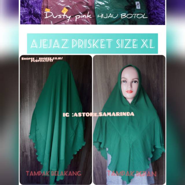 JILBAB MODIS TERKECE BRAND AJE JAZ PRISKET PREMIUM DAN MURAH