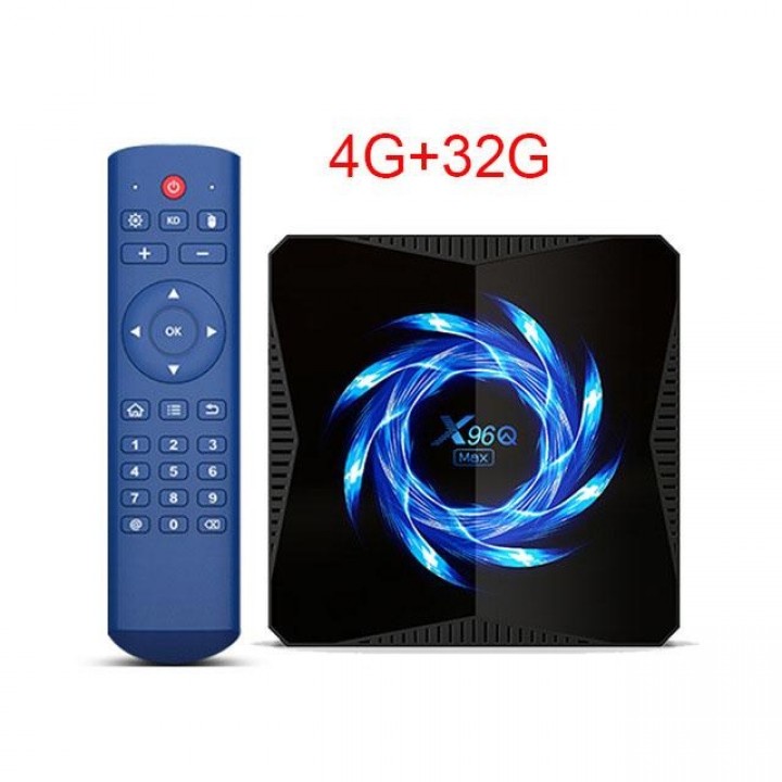 TOP5100 X96Q MAX - Android 10.0 Smart TV Box 4K Display - RAM 4GB ROM 32GB