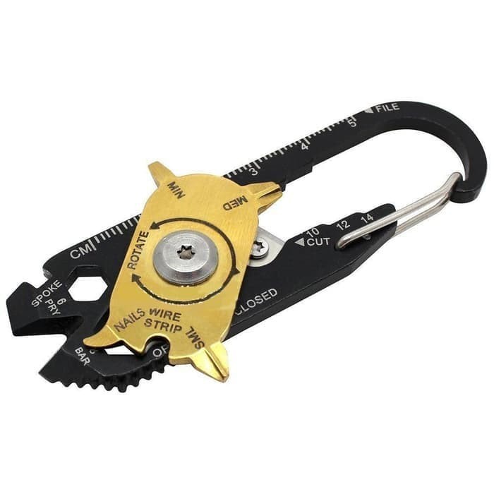 Utility Fixr Pocket MultiTool 20 in 1 EDC Survival Keychain Tool