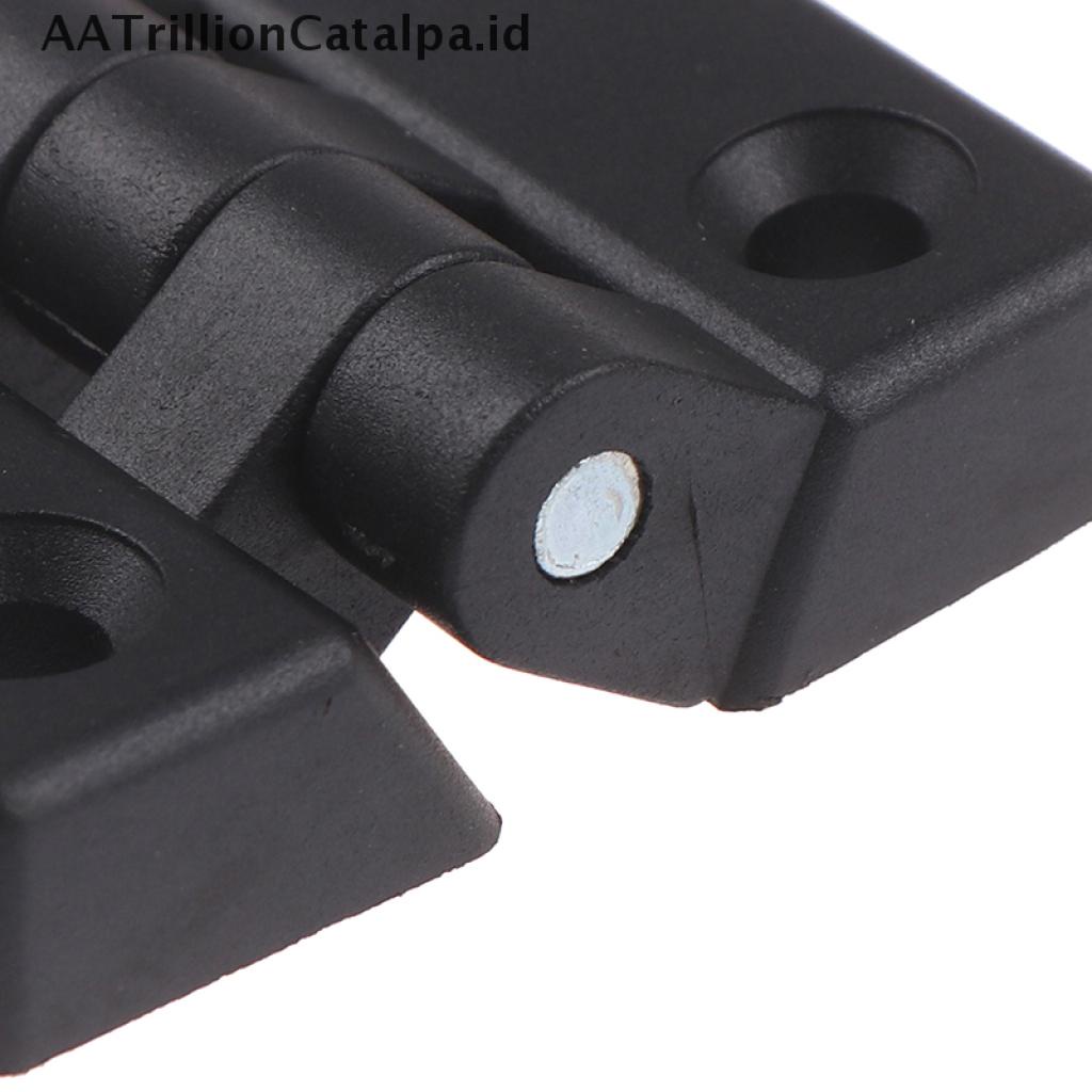 1pc Engsel Pintu Mini Bahan Plastik Abs Warna Hitam