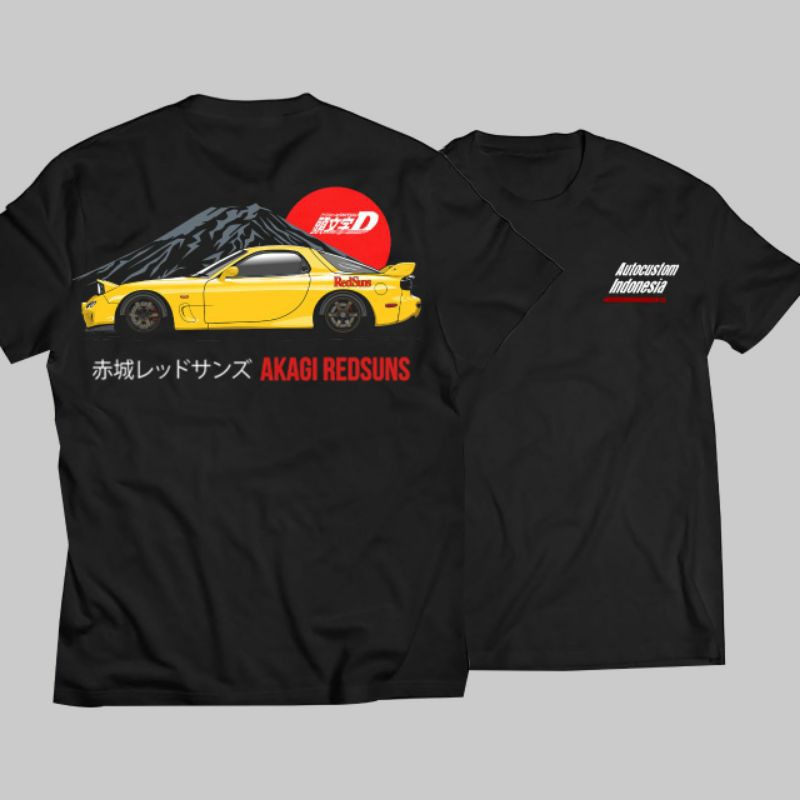 Initial D mazda rx7 redsun/Autocustom/kaos otomotif