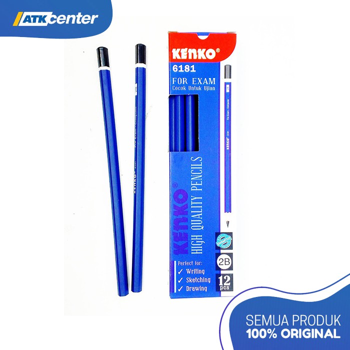 

Pensil 2B Kenko 6181 Body Biru (isi 3 pcs)
