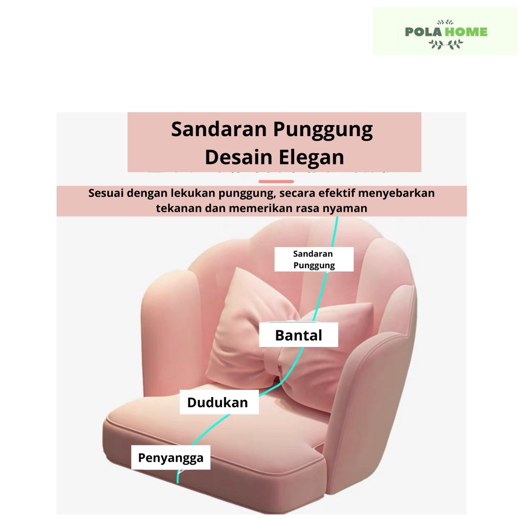 Pola Kursi Sandaran Bantal Kursi Santai Kursi Rumah Kursi Meja Rias Kursi Multifungsi