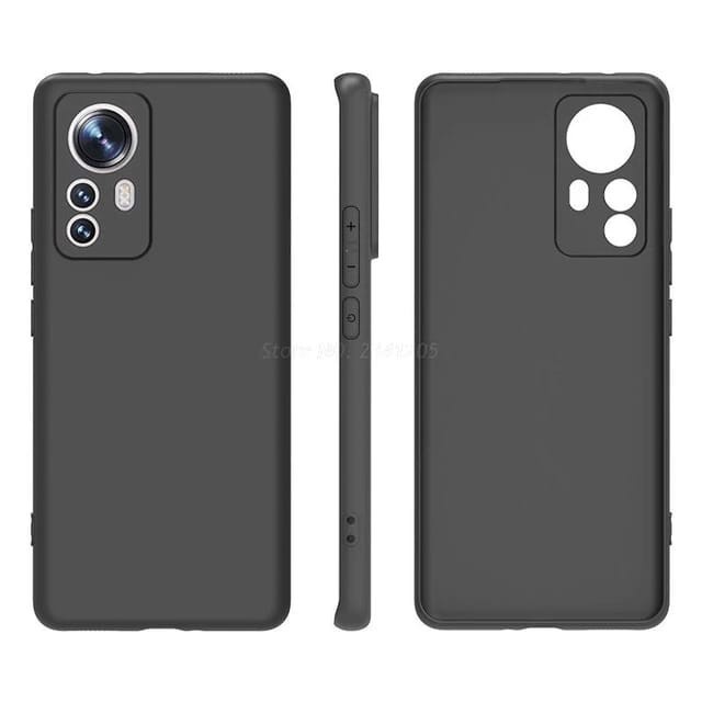 XIAOMI 12 XIAOMI 12 PRO XIAOMI 12 LITE CASE BLACK PREMIUM SILIKON HITAM KARET CASING PROTECT CAMERA COVER PELINDUNG KAMERA