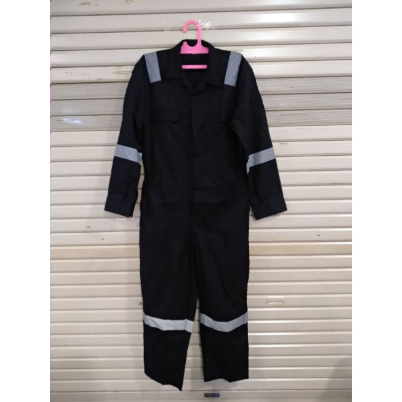 Baju Wearpack Terusan / Wearpack Kerja Safety / Wearpack Proyek Hitam