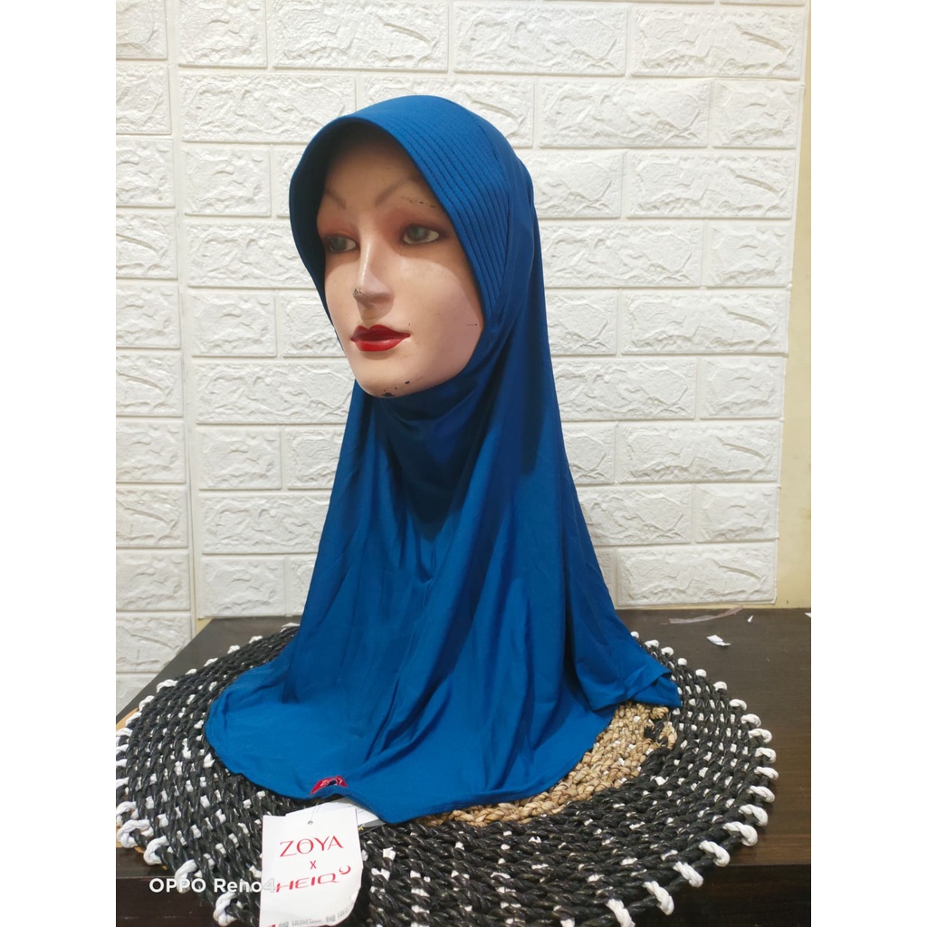 ZOYA BERGO MARSHA KERUDUNG INSTAN HIJAB CASUAL ORI-BIRU TURKISH