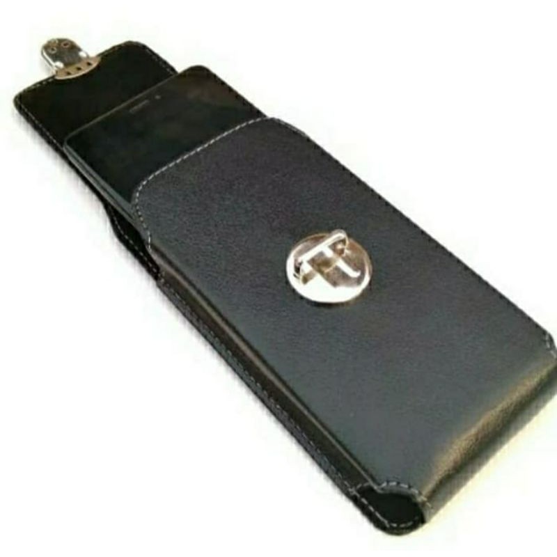 DOMPET HP PRIA UKURAN MAXIMAL 6,5 INCI 1 SLOT KULIT SINTETIS