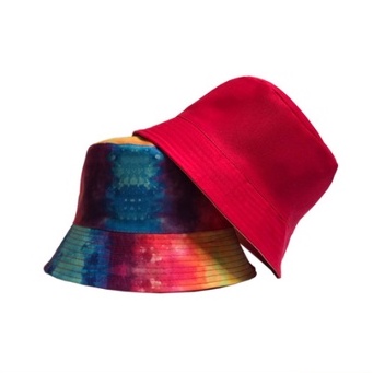 Topi Bucket Wanita/Pria  Bucket Hat Tie Dye Topi Bucket Murah