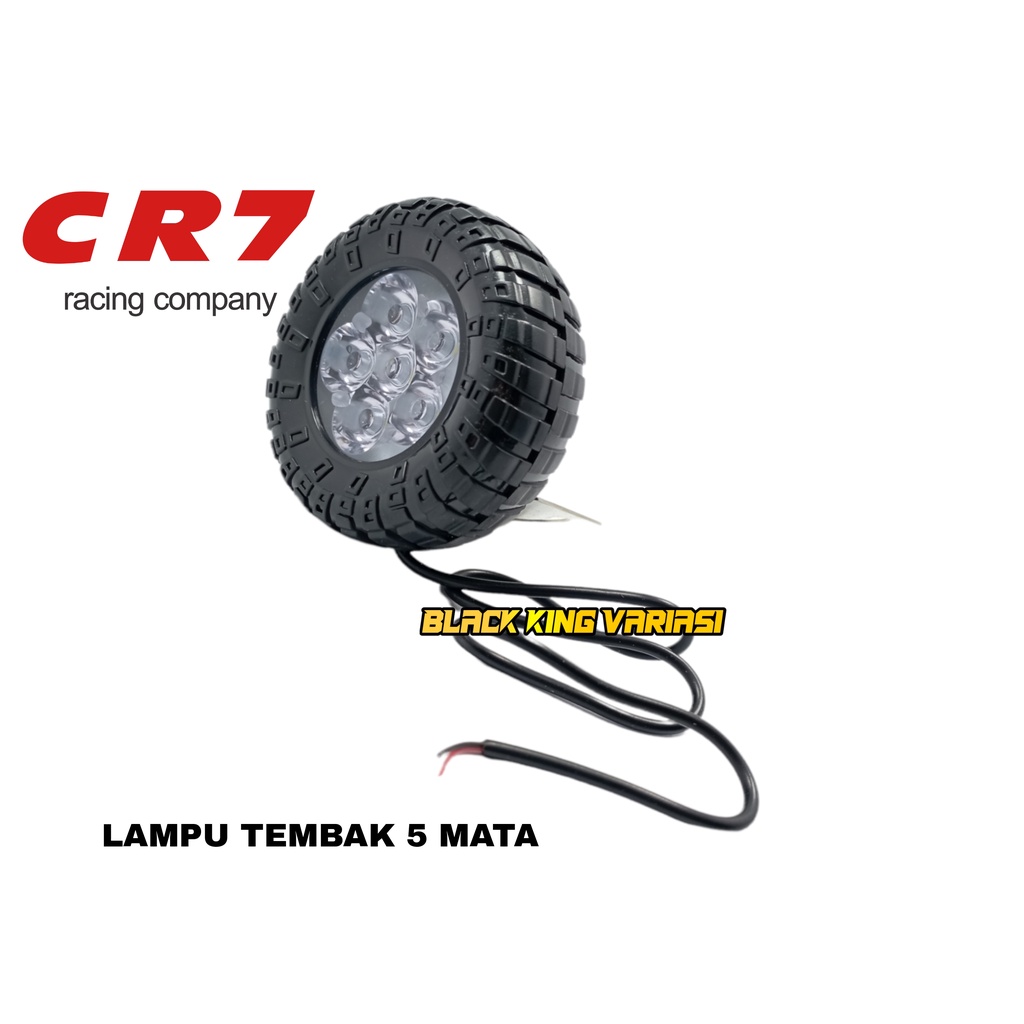 Lampu Tembak Sorot LED 5 Mata 8 Watt Dc Flash CR7