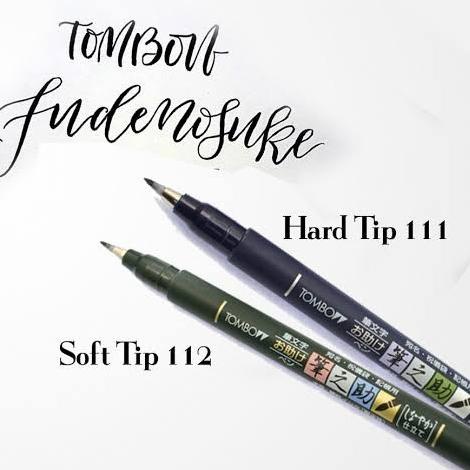 

❄ TOMBOW FUDENOSUKE BRUSH PEN HARD SOFT TIP - Twin Tip ✿