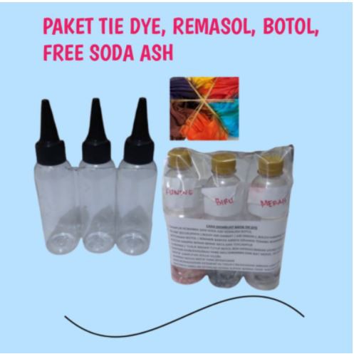 PAKET TIE DYE REMASOL, FREE BOTOL + PENGUNCI WARNA