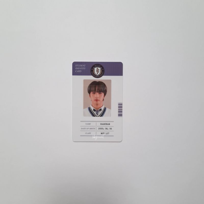 id card haechan back to school nct 127