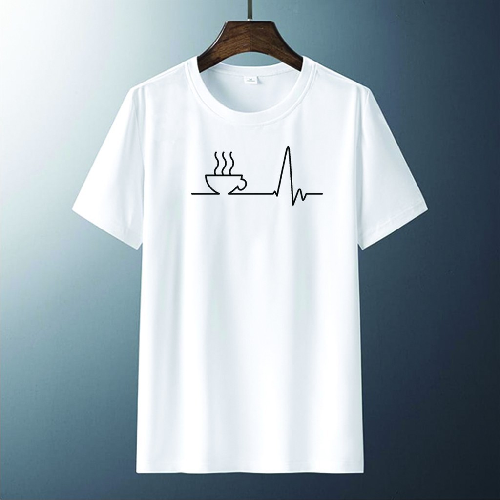 IvannaCollection T Shirt / Kaos Distro Pria Statistik Coffee Premium Bahan Katun Combed 100% Tebal