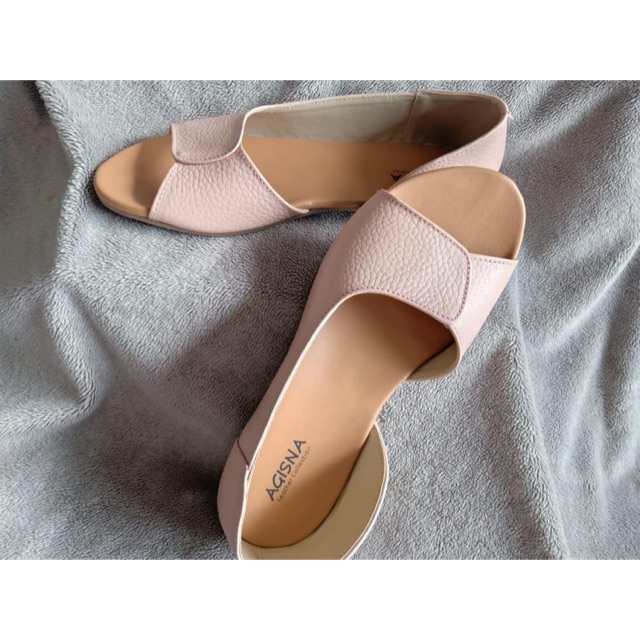 Sendal kulit asli selop wanita kekinian