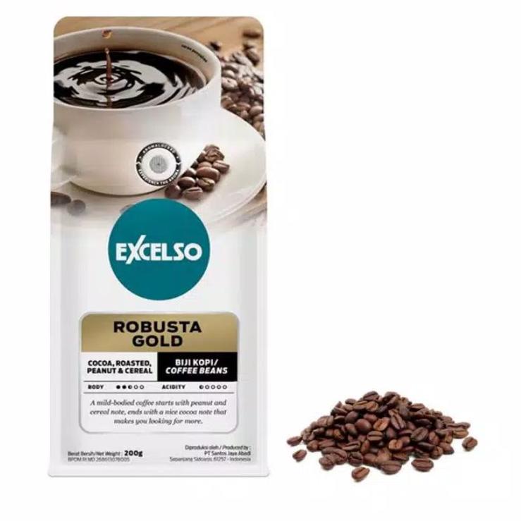 

KOPI ROBUSTA GOLD @200 GR (KOPI BIJI/COFFEE BEANS) murah