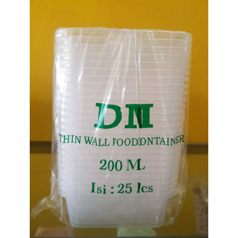 dm thinwall 200ml rectangle