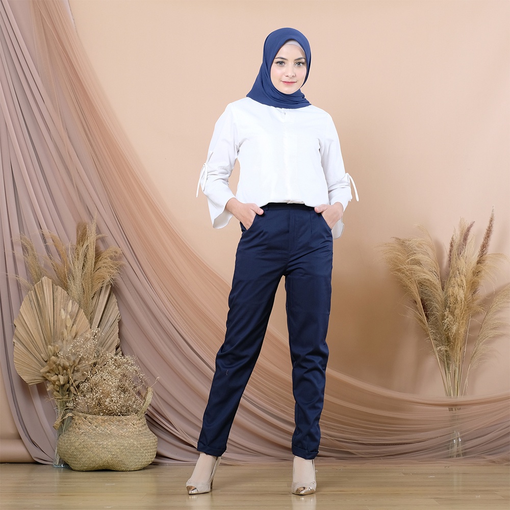 COD - S, M, L, XL, XXL ORIGINAL Celana Panjang Wanita - NETJES Pants SKU COLOR 1 of 2