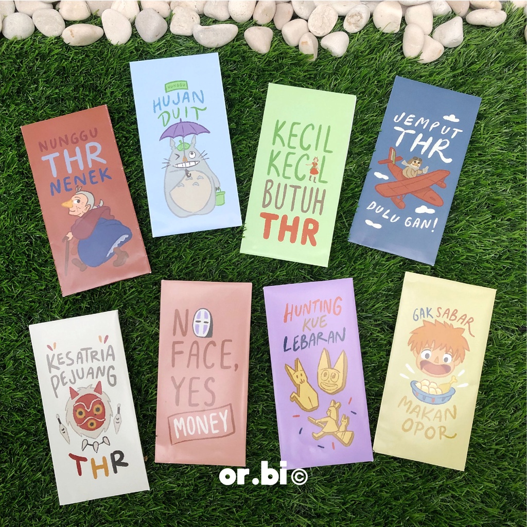 

Amplop THR Lebaran GHIBLI SET (8 pcs)