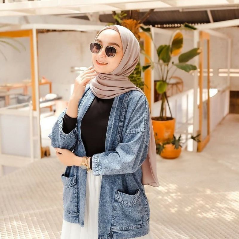 CARDIGAN JEANS  SNOW WASH WANITA OUTER DENIM SNOW WASH WANITA  KARDIGAN OUTER JEANS SNOW WANITA CARDIGAN JEANS TERBARU TERLARIS TERBEST SELLER!!