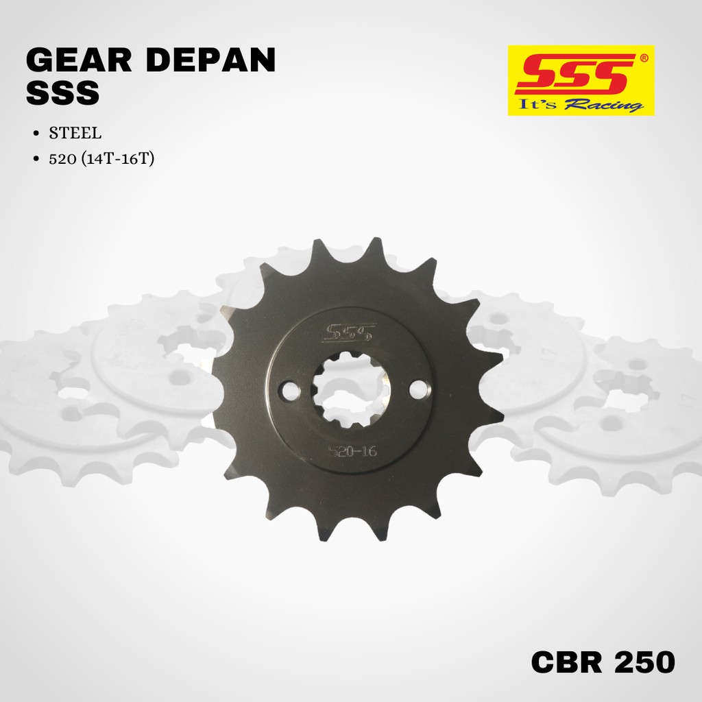 Gear Gir CBR 250 R sss 520 14 15 16 STEEL