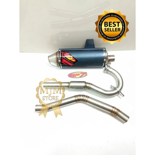 Knalpot Gp7 Ballistic Standar Kompetisi Motor KLX 150 - Dtracker