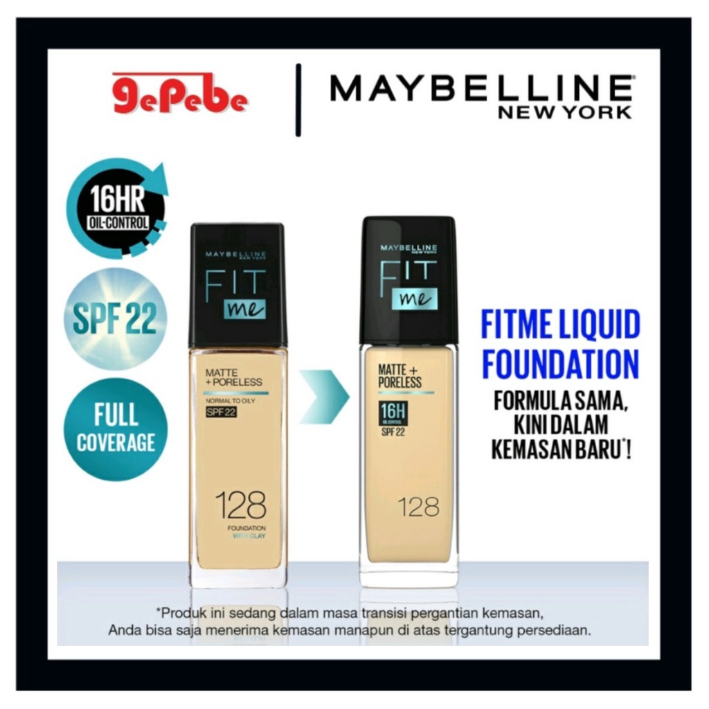 MAYBELLINE FIT ME MATTE PORELESS FOUNDATION PUMP