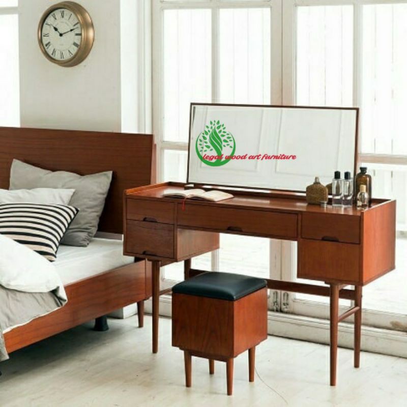 set meja rias custom furniture jepara