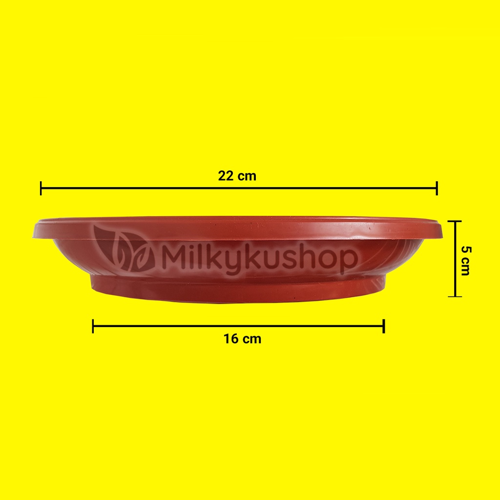 TATAKAN POT JM RUPLAS 25 WARNA 22 CM ALAS POT TANAMAN