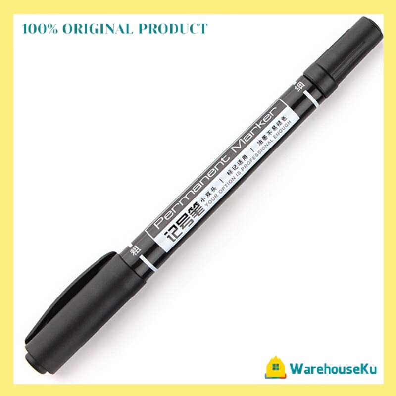

Pena Pulpen Permanen Dual Head Tip Marker Pens Waterproof
