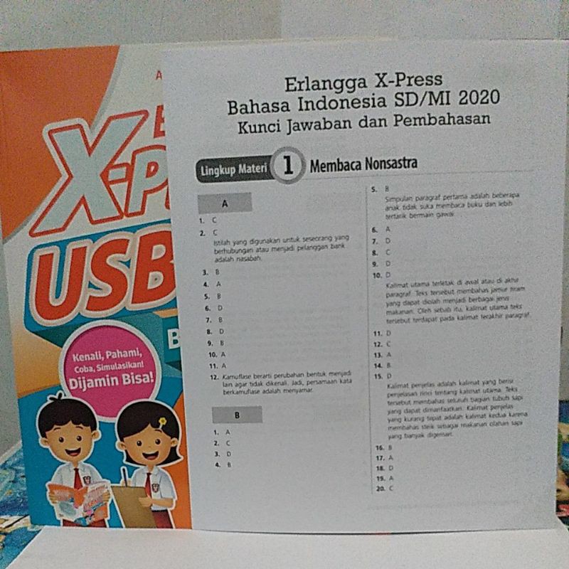 Buku X Press Usbn Bahasa Indonesia Sd Mi Kelas 6 Erlangga Shopee Indonesia