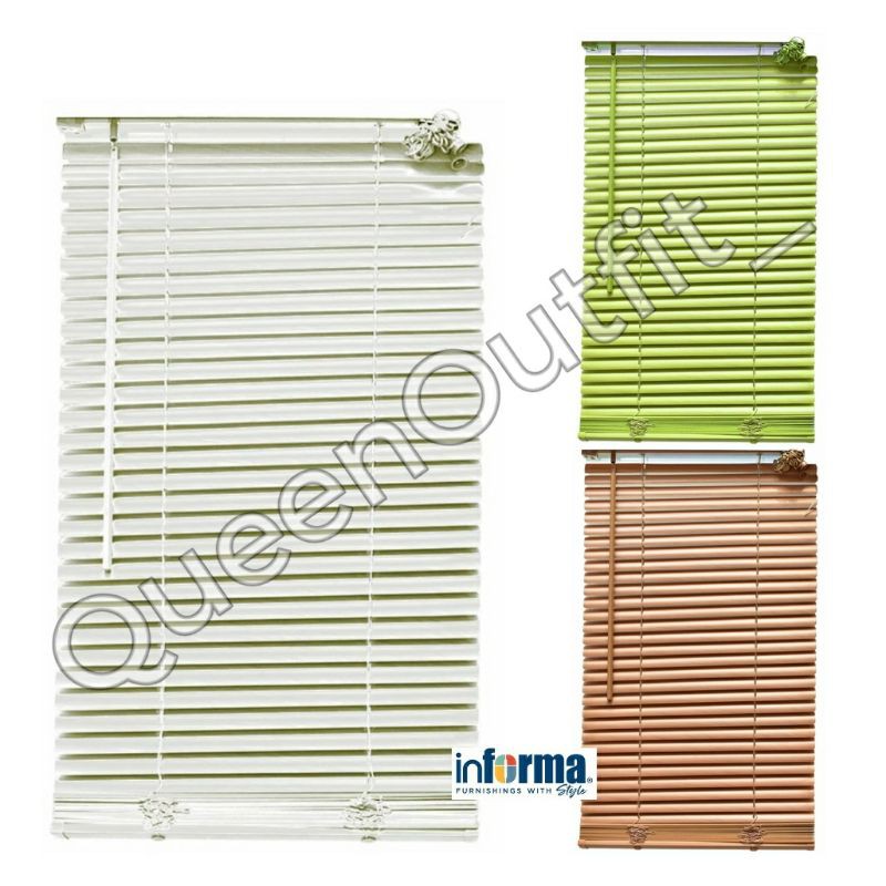 Kris Tirai Gulung Venetian 40x180 Cm - Penutup Jendela Putih Hijau Pink Silver Ace Hardware