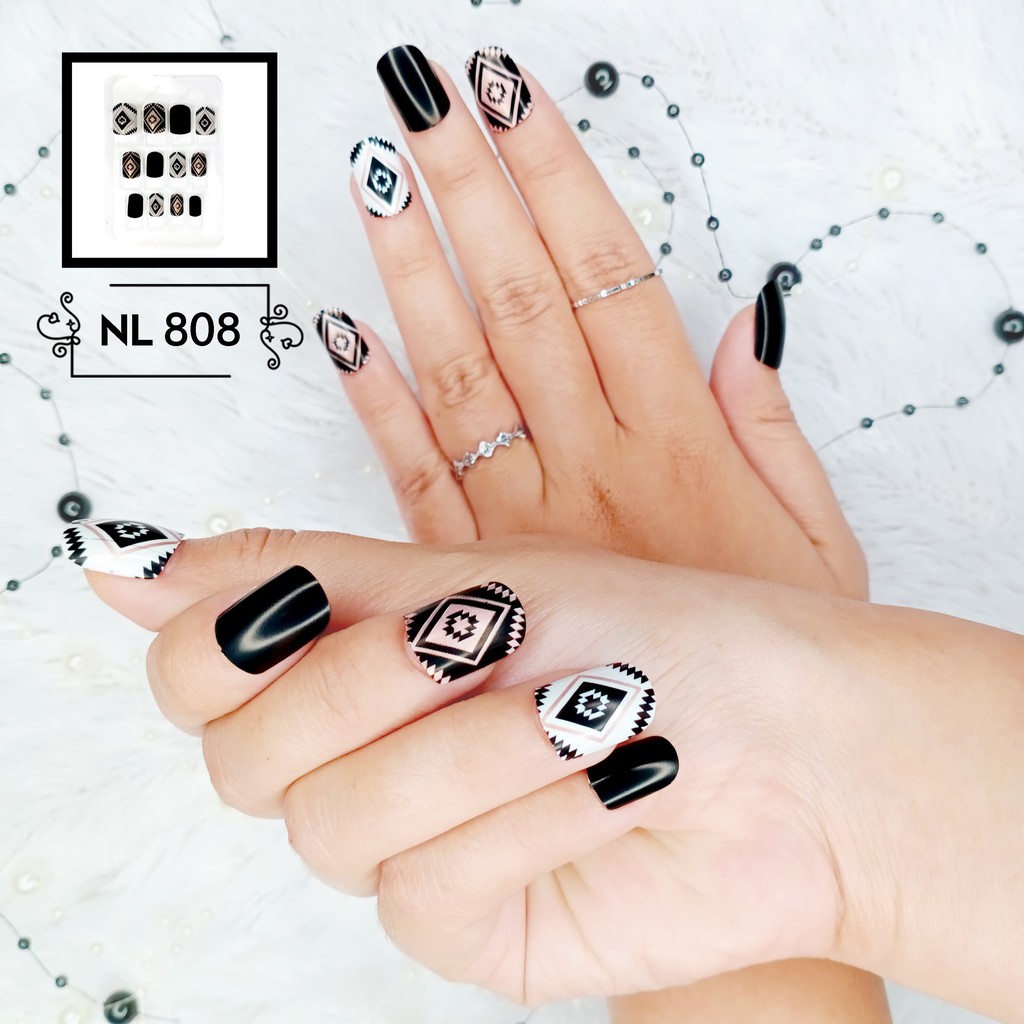 12pcs Kuku Palsu Nikah Art Premium Nail Wedding False Fake Nails Art Nailart Pengantin Kawin 2D