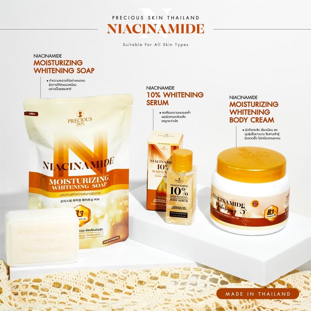 Precious Skin NIACINAMIDE 10% Whitening Body Serum Booster / Serum Pemutih / Body Booster 35ml