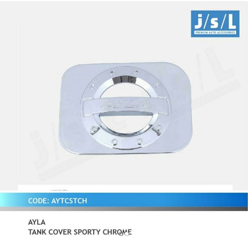 AGYA AYLA Tank Cover Tutup Tangki Sporty Chrome JSL