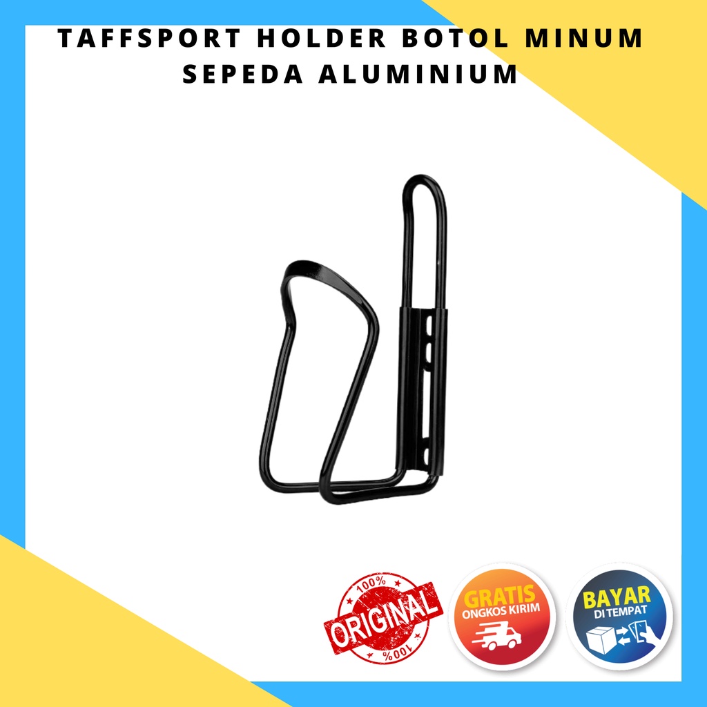 TaffSPORT Holder Botol Minum Sepeda Aluminium