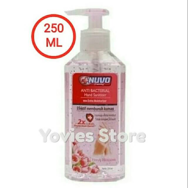 Jual NUVO Hand Sanitizer Anti Bacterial Fresh Blossom Pump 250 ml